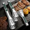 Non-Slip Stainless Steel Food Tongs  Cooking Tools Kitchen Accessories