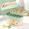 1pc 24 Grids Round Silicone Ice Tray Mold  With Lid Ice Storage Box Tray Tool