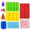 1pc 6 Styles Ice Cube Mold Building Blocks Ice Tray Silicone Mold Ice Cube