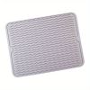 Silicone Dish Drying Mat With Water Collector Heat-resistant Table Placemat