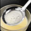 1pc 304 Stainless Steel Fat Skimmer Spoon Fine Mesh Food Strainer