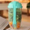 1pc Salad Cup; Household Salad Cup; Portable Salad Cup; Lunch Cup