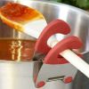 Stainless Steel Pot Spoon Holder Anti-Scald Silicone Grip Pot Holder For Spoon